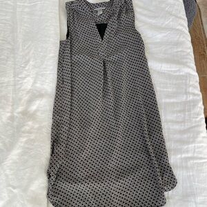 H&M Black and White Patterned Blouse